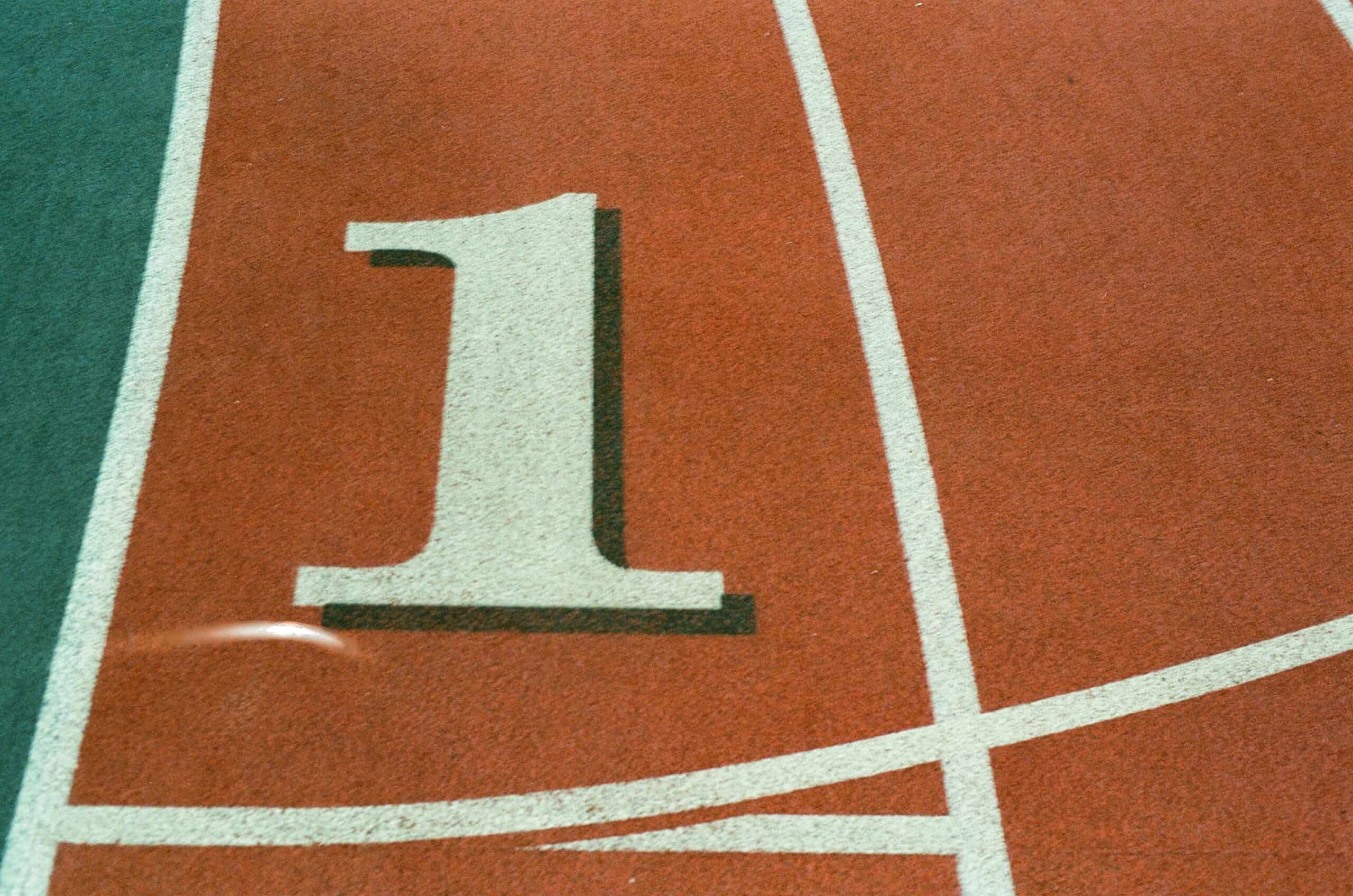 Lane one on the track
