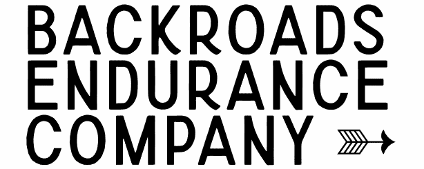 Backroads Endurance Company logo with arrow graphic